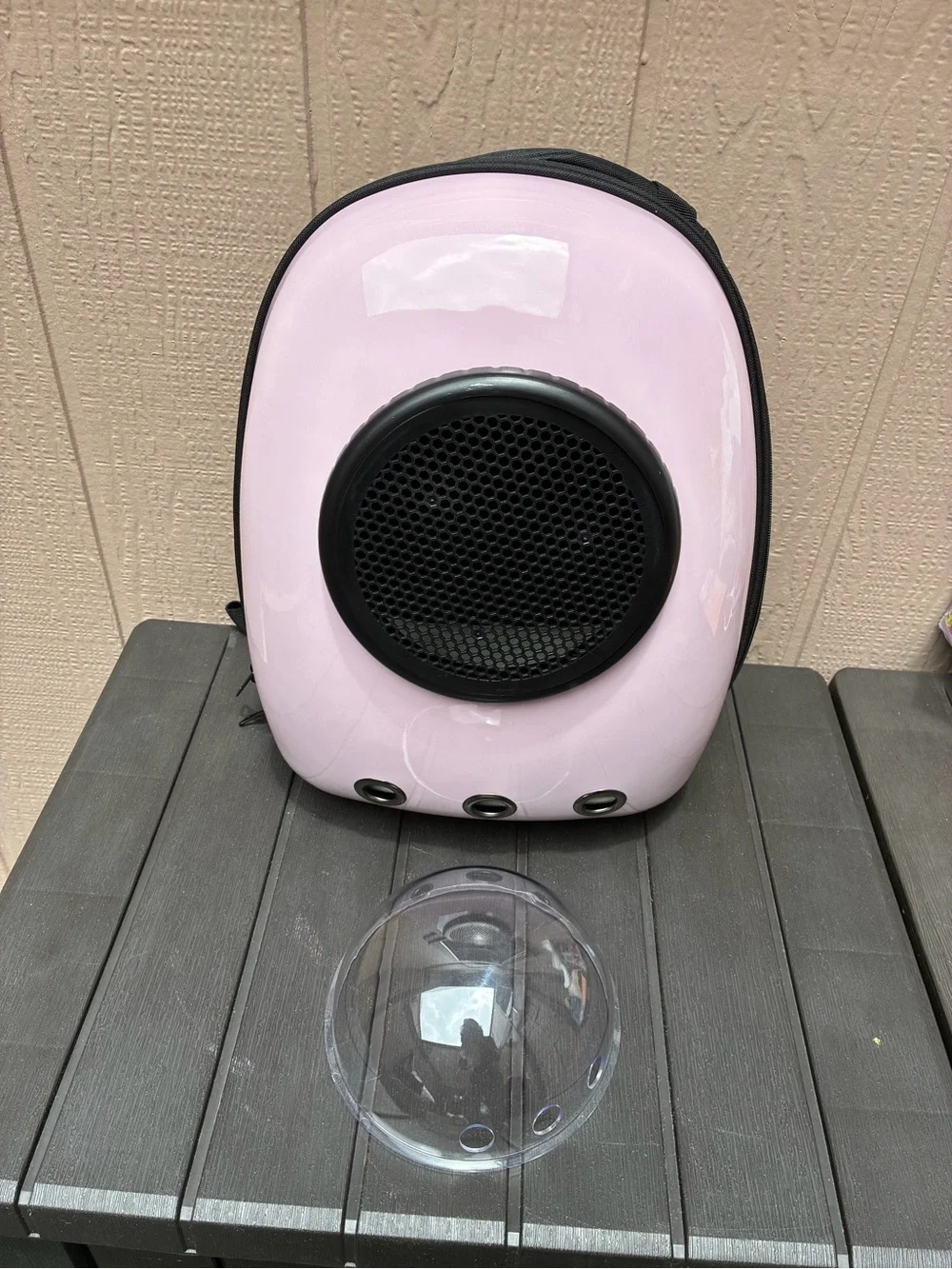 Pink Pet Carrier Backpack & Pet Accessories (XS/S)